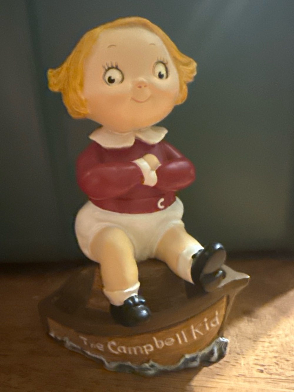Danbury Mint Campbell’s Kids Figurine in Red and White